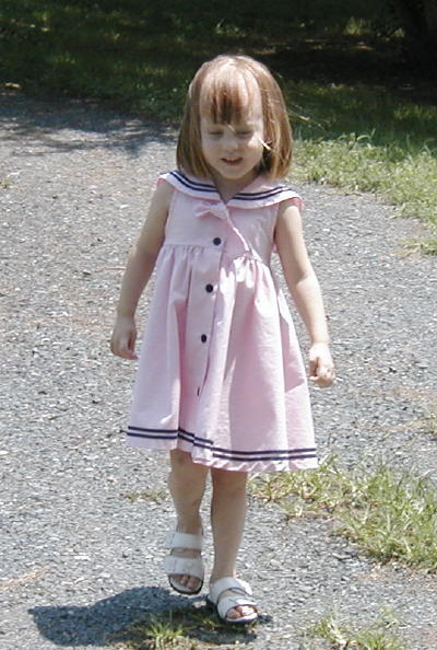 Walking up Nannie's driveway